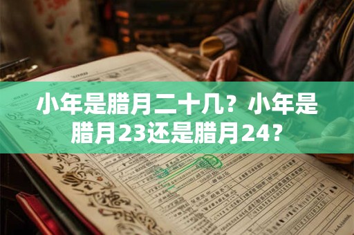 小年是腊月二十几？小年是腊月23还是腊月24？