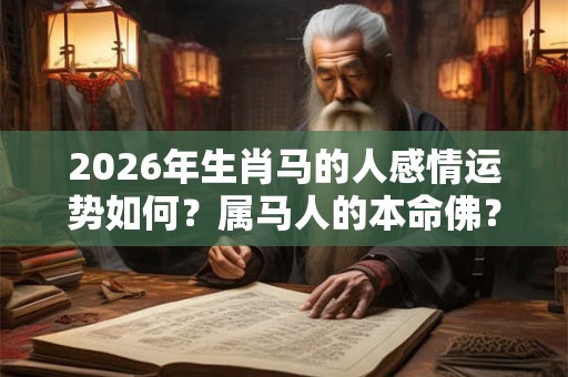 2026年生肖马的人感情运势如何?属马人的本命佛? 2026年生肖马的人感情运势如何?属马人的本命佛?