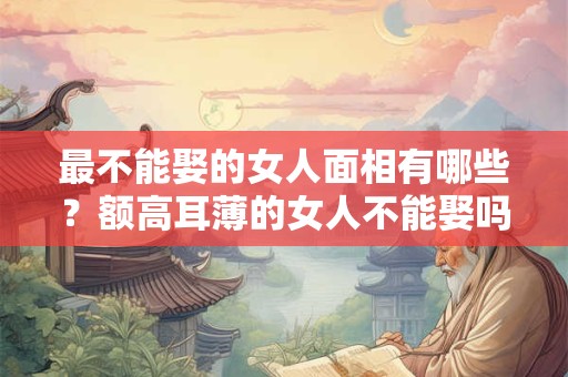 最不能娶的女人面相有哪些？额高耳薄的女人不能娶吗？