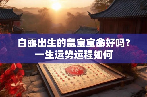 白露出生的鼠宝宝命好吗？一生运势运程如何