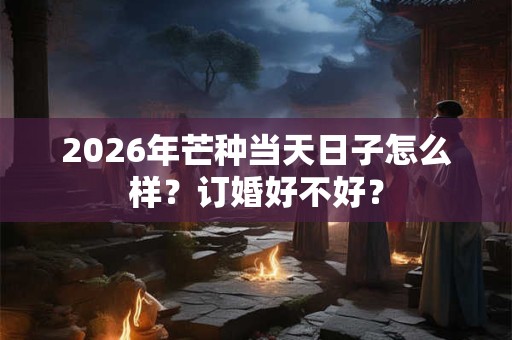 2026年芒种当天日子怎么样？订婚好不好？