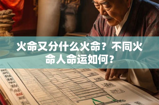 火命又分什么火命？不同火命人命运如何？