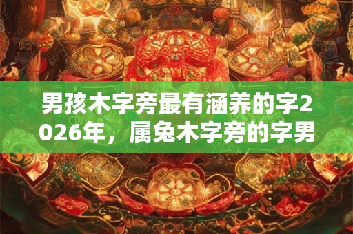 男孩木字旁最有涵养的字2026年，属兔木字旁的字男孩起名字大全