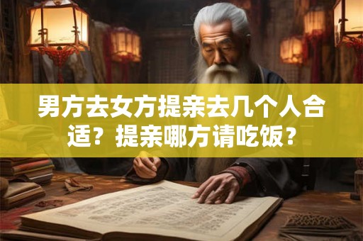 男方去女方提亲去几个人合适？提亲哪方请吃饭？