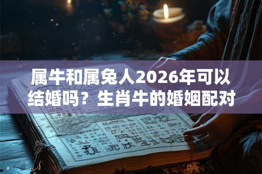 属牛和属兔人2026年可以结婚吗？生肖牛的婚姻配对禁忌