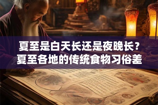 夏至是白天长还是夜晚长？夏至各地的传统食物习俗差异