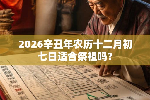 2026辛丑年农历十二月初七日适合祭祖吗？
