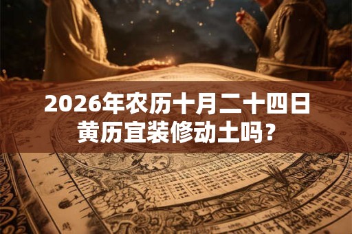 2026年农历十月二十四日黄历宜装修动土吗？