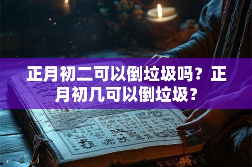正月初二可以倒垃圾吗？正月初几可以倒垃圾？