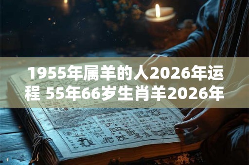 1955年属羊的人2026年运程 55年66岁生肖羊2026年运势