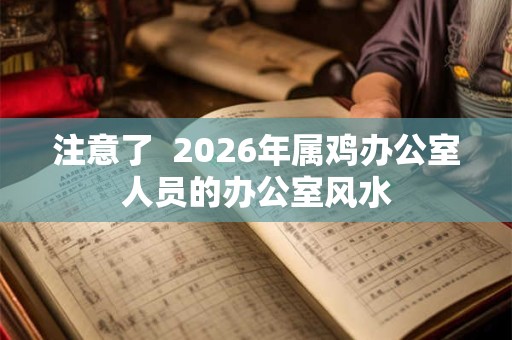 注意了  2026年属鸡办公室人员的办公室风水