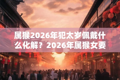 属猴2026年犯太岁佩戴什么化解？2026年属猴女要注意什么？