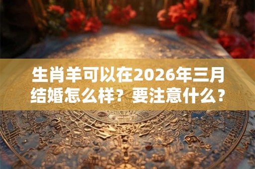 生肖羊可以在2026年三月结婚怎么样?要注意什么? 生肖羊可以在2026年三月结婚怎么样?要注意什么?