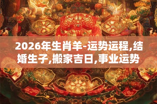 2026年生肖羊-运势运程,结婚生子,搬家吉日,事业运势