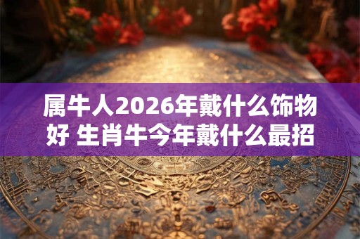 属牛人2026年戴什么饰物好 生肖牛今年戴什么最招财 属牛人2026年戴什么饰物好 生肖牛今年戴什么最招财