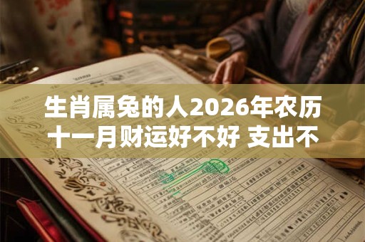 生肖属兔的人2026年农历十一月财运好不好 支出不断增加