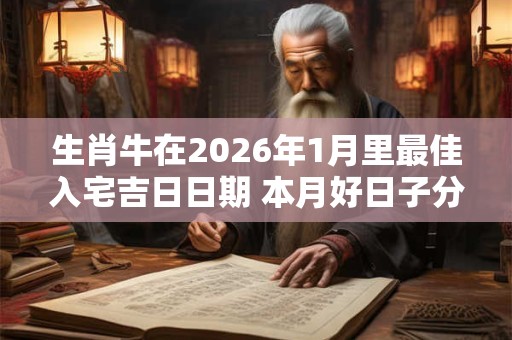 生肖牛在2026年1月里最佳入宅吉日日期 本月好日子分析