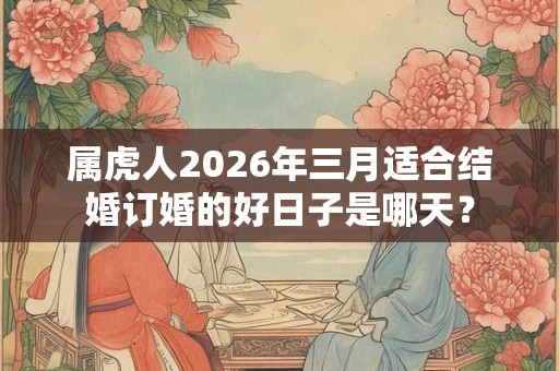属虎人2026年三月适合结婚订婚的好日子是哪天？