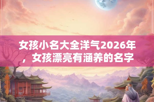 女孩小名大全洋气2026年，女孩漂亮有涵养的名字