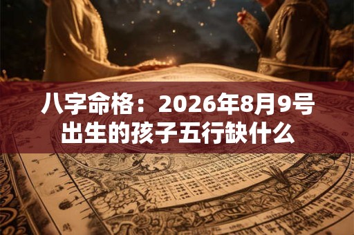 八字命格：2026年8月9号出生的孩子五行缺什么