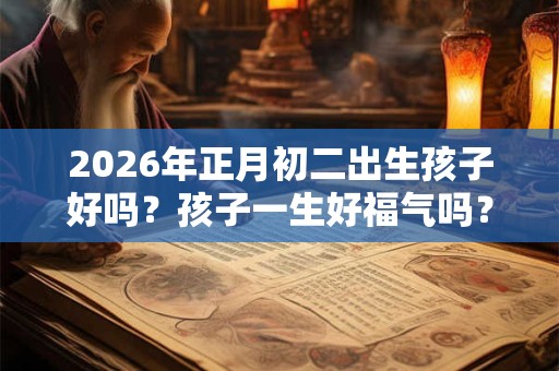 2026年正月初二出生孩子好吗？孩子一生好福气吗？