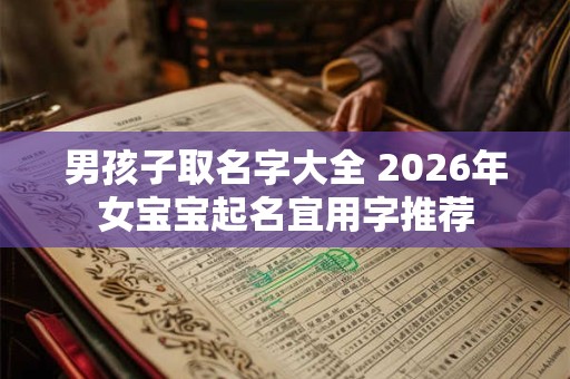 男孩子取名字大全 2026年女宝宝起名宜用字推荐