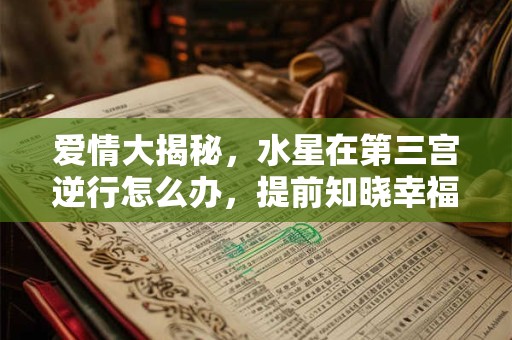 爱情大揭秘，水星在第三宫逆行怎么办，提前知晓幸福破灭的迹象