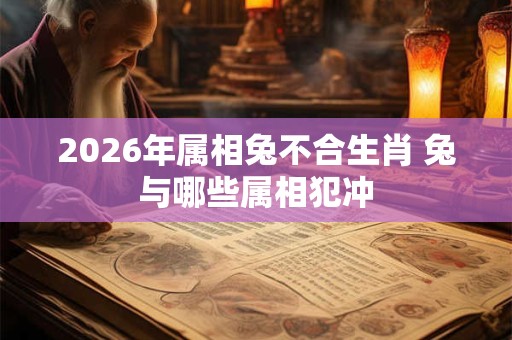 2026年属相兔不合生肖 兔与哪些属相犯冲