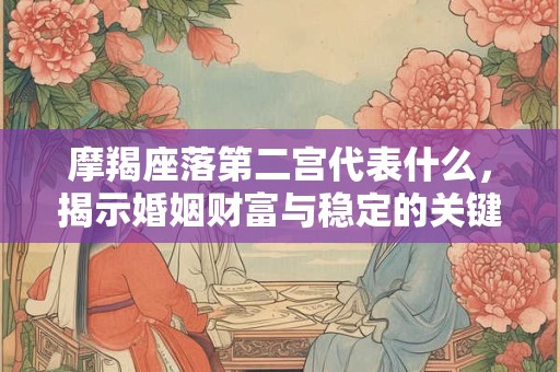 摩羯座落第二宫代表什么，揭示婚姻财富与稳定的关键