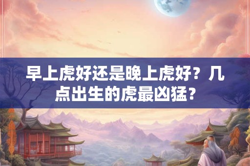 早上虎好还是晚上虎好？几点出生的虎最凶猛？