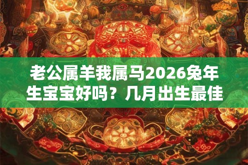 老公属羊我属马2026兔年生宝宝好吗？几月出生最佳？