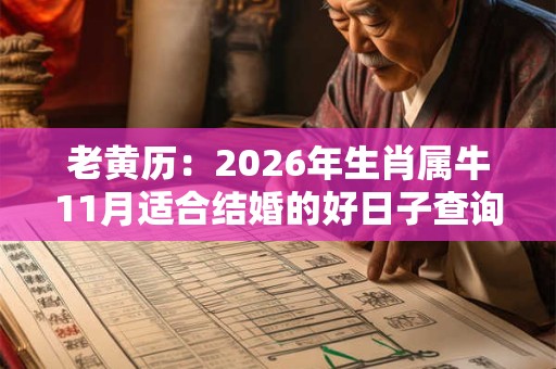 老黄历：2026年生肖属牛11月适合结婚的好日子查询