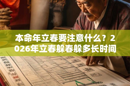 本命年立春要注意什么？2026年立春躲春躲多长时间？
