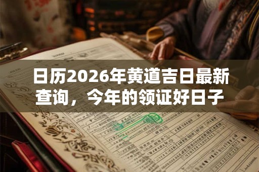 日历2026年黄道吉日最新查询，今年的领证好日子