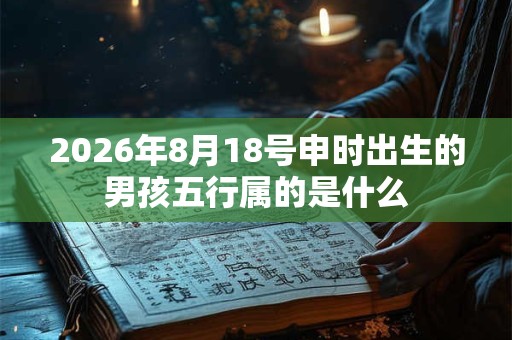 2026年8月18号申时出生的男孩五行属的是什么