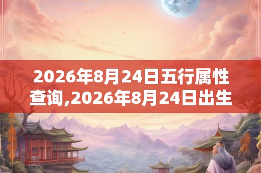 2026年8月24日五行属性查询,2026年8月24日出生五行属什么