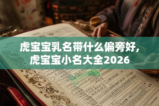 虎宝宝乳名带什么偏旁好,虎宝宝小名大全2026