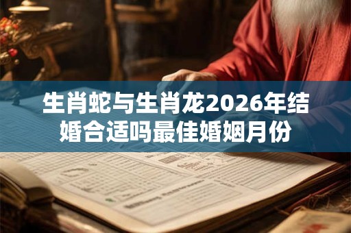 生肖蛇与生肖龙2026年结婚合适吗最佳婚姻月份
