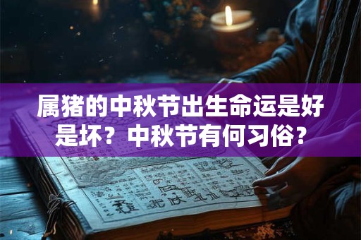属猪的中秋节出生命运是好是坏？中秋节有何习俗？