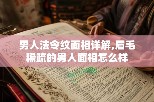 男人法令纹面相详解,眉毛稀疏的男人面相怎么样