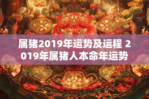 属猪2019年运势及运程 2019年属猪人本命年运势