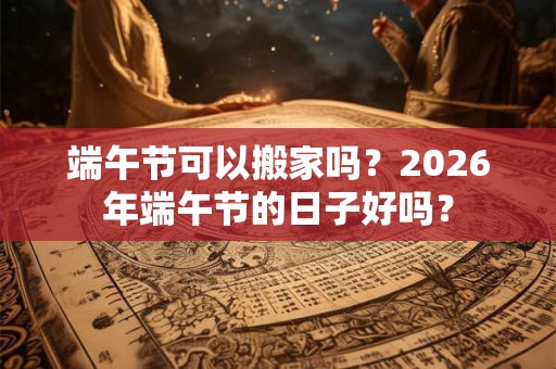 端午节可以搬家吗？2026年端午节的日子好吗？