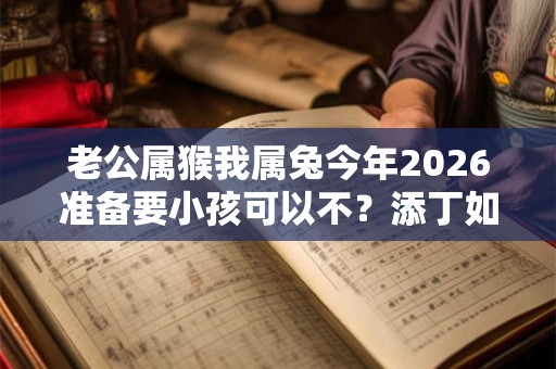 老公属猴我属兔今年2026准备要小孩可以不？添丁如何