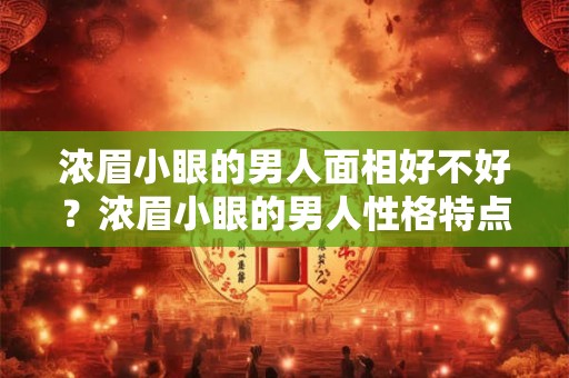 浓眉小眼的男人面相好不好？浓眉小眼的男人性格特点