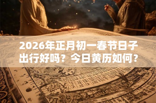 2026年正月初一春节日子出行好吗？今日黄历如何？