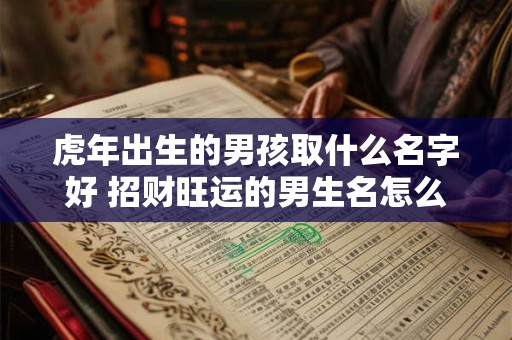 虎年出生的男孩取什么名字好 招财旺运的男生名怎么取