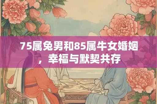 75属兔男和85属牛女婚姻，幸福与默契共存