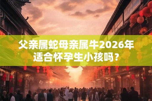 父亲属蛇母亲属牛2026年适合怀孕生小孩吗？