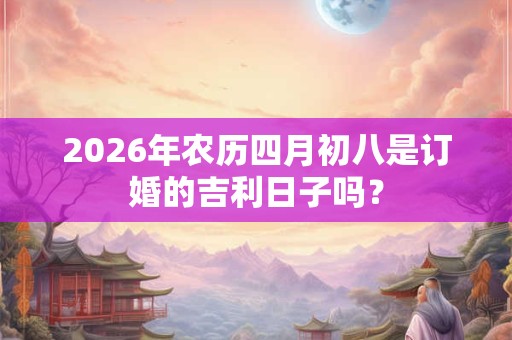 2026年农历四月初八是订婚的吉利日子吗？
