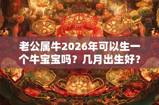 老公属牛2026年可以生一个牛宝宝吗？几月出生好？